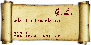 Gödri Leonóra névjegykártya